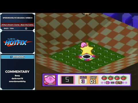 GDQ Hotfix Presents: SpeedRunsLive Season 2 Week 9: Kirby's Dream Course -  Beat the Game