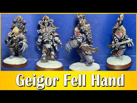 Joyful Painting - Warhammer 30k - Giegor Fell Hand - More Edge Highlight then Chaos