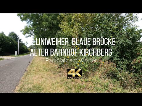 4K - Kirchberg Pelliniweiher Alter Bahnhof Blaue Brücke Kieswerk Seen Wanderung Rurauenwald Jülich