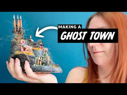 LOOK at this TINY GHOST TOWN - Making Creepy Miniature Buildings