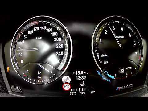 BMW M140i xdrive Launch Control 0-100 km/h Beschleunigung