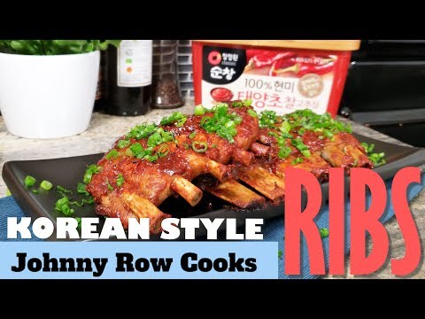 Korean Style (not too) Spicy Pork Ribs 🌶💪   | Johnny Row Cooks