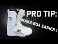 Pro Tip In Out Of BOA Boots Easier