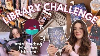 reading from my library for a week | Library Challenge Reading Vlog