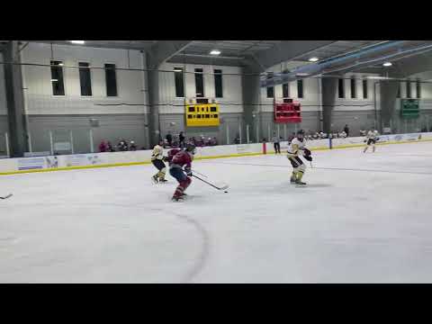 12 9 23 #9Lex Petrove makes a steal of the puck, takes shot on net   Teams were 4 on 4 1st period