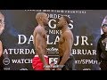 YORDENIS UGAS & MIKE DALLAS GO FACE TO FACE AT WEIGH IN AHEAD OF FIGHT