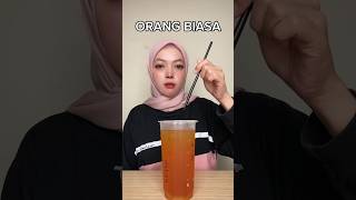 Download lagu Cara minum es teh orang biasa vs orang kaya mp3