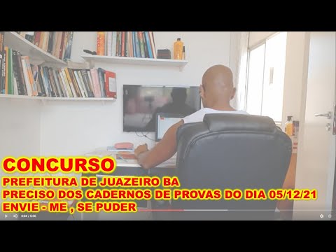 Preciso dos cadernos de prova concurso Juazeiro BA provas aplicadas 04/12/21 envie-me , se puder