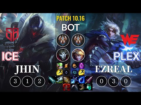 SB Ice Jhin vs WE Plex Ezreal Bot - KR Patch 10.16