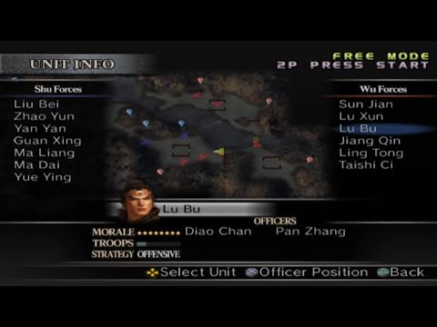 Dynasty warriors 4 | Battle of Yi Ling | Lu Bu becomes an ally with enemy