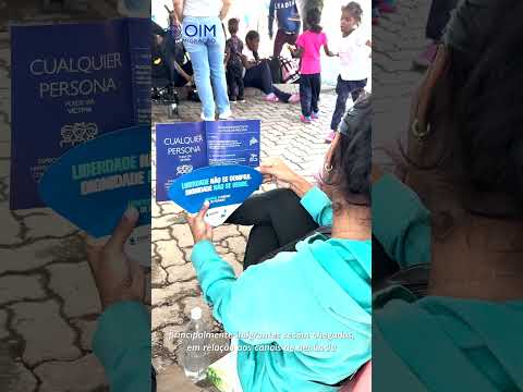 Coração Azul: OIM realiza blitz educativa contra tráfico de pessoas em Pacaraima (RR)