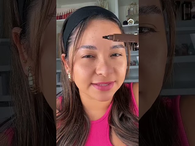 Vídeo relacionado con Lápiz de cejas Microblading resistente al agua, Eyebrow Pencil Marrón oscuro, Lápiz de cejas 2 en 1 y gel sellador, Maquillaje para cejas que crea trazos que imitan el vello