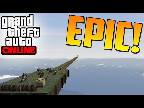 ÉPICO! MEGA SÚPER SALTO GIGANTE!! - Gameplay GTA 5 Online Funny Moments