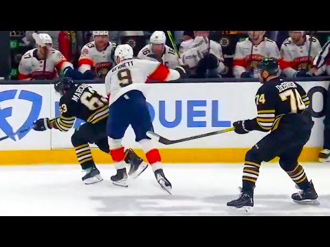 Sam Bennett Hit on Brad Marchand | Panthers vs Bruins Round 2 Game 3 NHL Playoffs Highlights