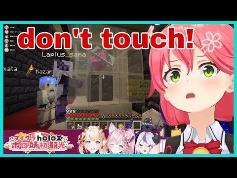 Hololive Cut - Laplus Darkness Really Want To Destroy Demon Miko Soul | Minecraft [Hololive/Eng Sub]