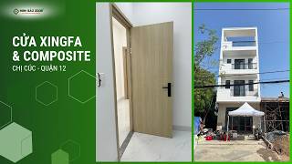 Mẫu cửa vân gỗ vừa đẹp vừa tiết kiệm cho căn hộ dịch vụ tại quận 12