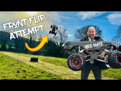 World Biggest RC Car Front Flip Attempt