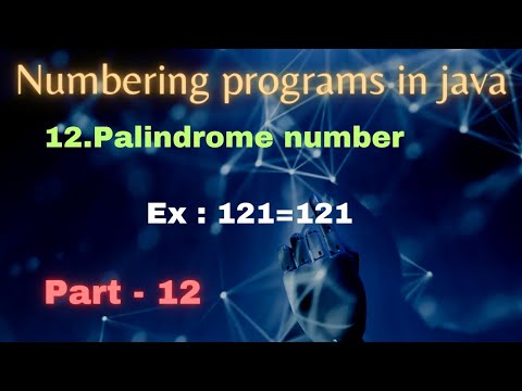 Java Numbering Programs Palindrome Number Program Java Interview Programs Java Telugu