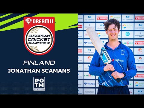 POTM: J.Scamans - Group B, Match 12 - FIN vs SWE | Highlights | Dream11 ECC, 2022 | ECC22.036