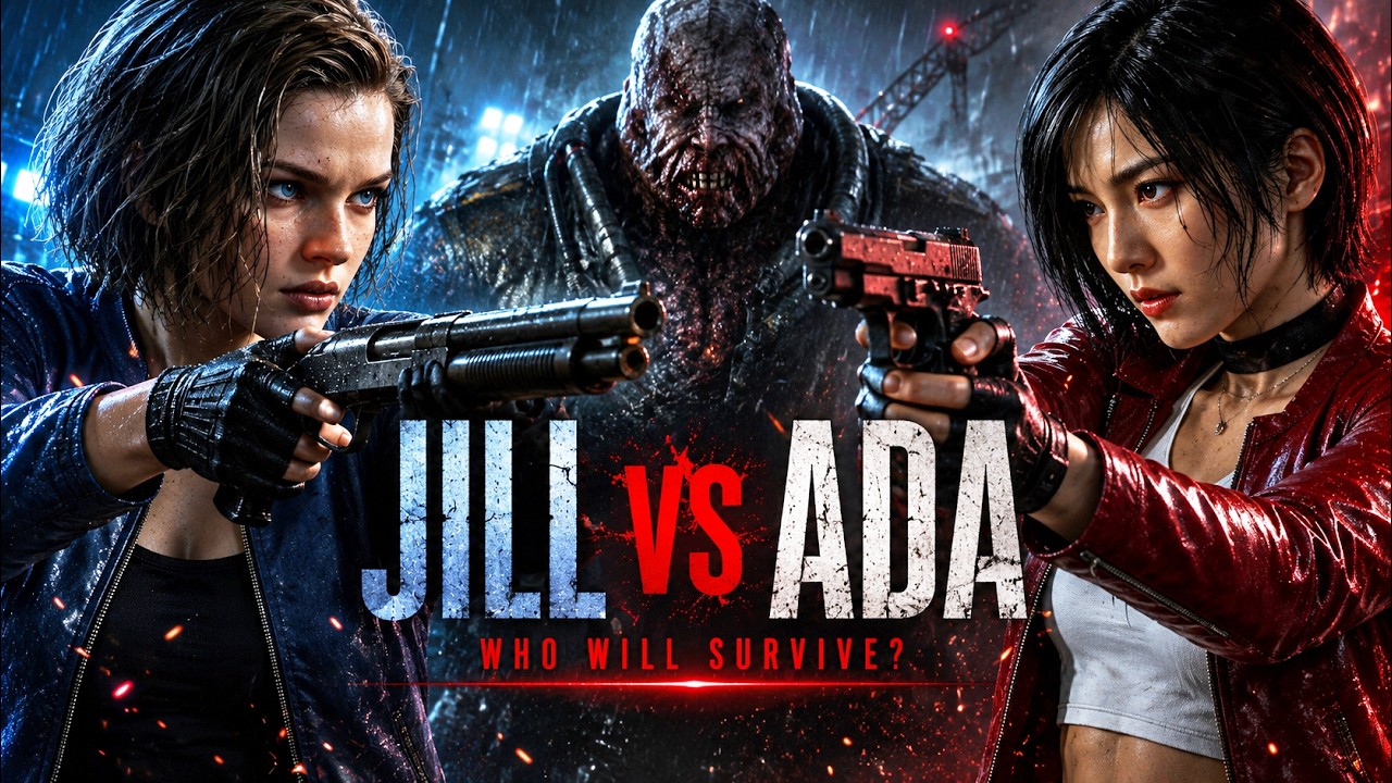 Jill Valentine vs Ada Wong - Resident Evil Live Action Short Film - AI Concept