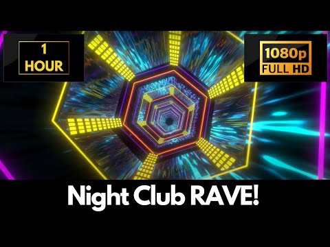 Night Club Visual Party Effects Screensaver | 1 HOUR Graphic Wallpaper & LIVE Background!
