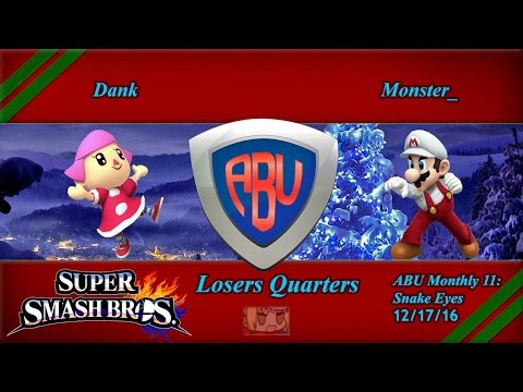 ABU 11: Dank (Villager) vs. Monster_ (Mario) - SSB4 Singles Losers Quarters