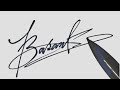 ✔️ Stylish Simple Signature [ B ] | How To Draw signature Like a Billionaire *For Alphabet B*