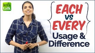 Each vs Every - Usage & Difference | English Grammar Lesson | Improve Your English