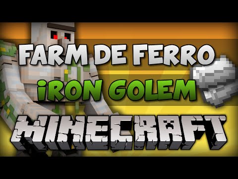 ✔ Minecraft: FARM DE FERRO INFINITO! // MOB TRAP // IRON GOLEM! (PC e PE) Video