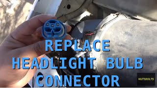 How to Replace a Headlight Bulb Connector in Your Vehicle || Solder and Crimp