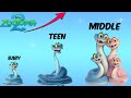 Zootopia 2 Movie Characters Growing Up Evolution Baby Gary To Old Snake Judy Hopps Lynxley