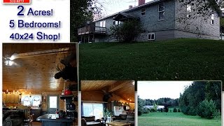 preview picture of video 'Maine Real Estate, Home In The Country, Land MOOERS #8168'