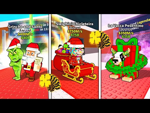 ROBLOX New La Vacca Presentino - New Sleighini Chicleteira - 12X Luck Update Soon Steal a Brainrot