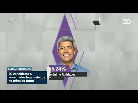 Primeiro turno define governadores em 20 estados