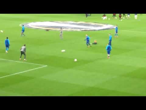 Warmup shooting drill Arsenal 1-2 Östersund