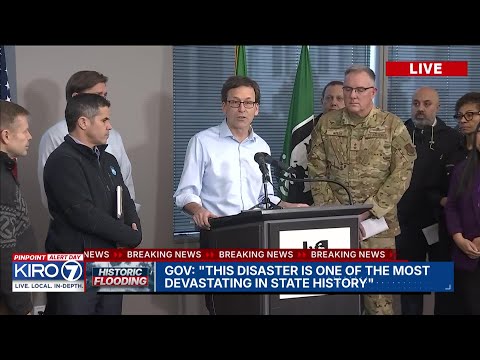 Gov. Bob Ferguson calls Washington flooding ‘major event', US 2 to be closed for months
