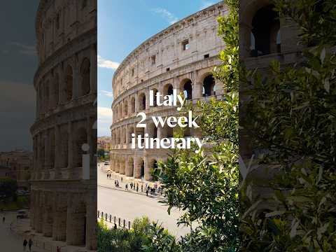 Italy two week itinerary 🇮🇹 places to visit in Italy #italytravel #italytrip Italy itinerary