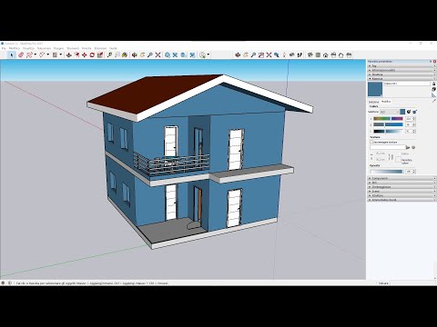 Videocorso Sketchup PRO - 13 - Materiali, Librerie, Impostazioni Base, Assegna, Computo Metrico Area