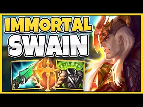 WTF?! ULTRA-HEAL SWAIN BUILD IS 100% UNKILLABLE!!! (INFINITE HEAL) - League of Legends