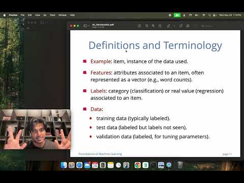 Foundations of Machine Learning 1.1 Basic Definitions & Concepts (Prof. Mohri, NYU)