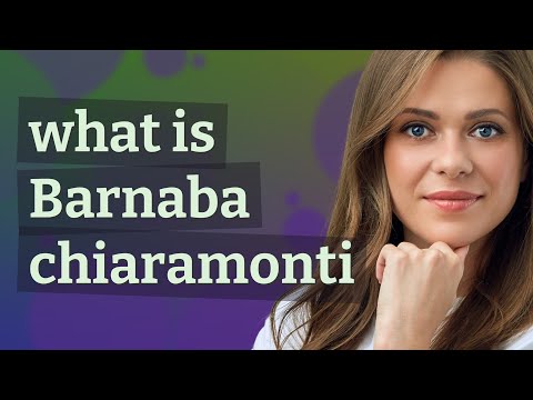 Barnaba chiaramonti | meaning of Barnaba chiaramonti
