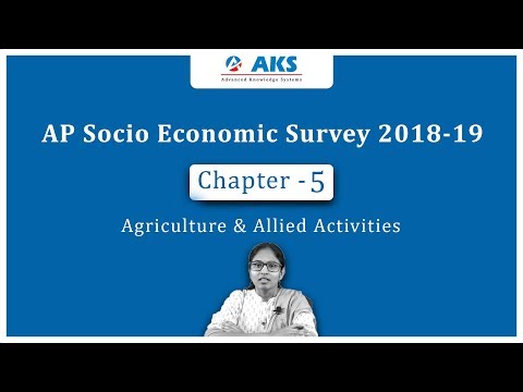 AP Socio Economic Survey 2018-19 (Chapter 5) by D. Malleswari Reddy| AKS