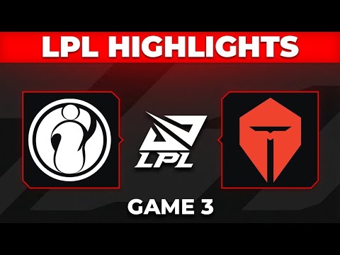 IG vs TES Highlights Game 3 | LPL 2026 Split 1 W2D3 | Invictus Gaming vs Top Esports