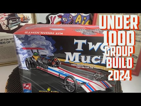 AMT Modelking Twin V8 Dragster Two Much! |Unboxing & Quick Parts Look #under1000gb24