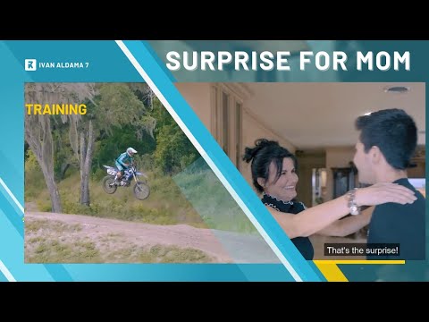 Surprised my mom after a great day of training on my Yamaha YZ 250.