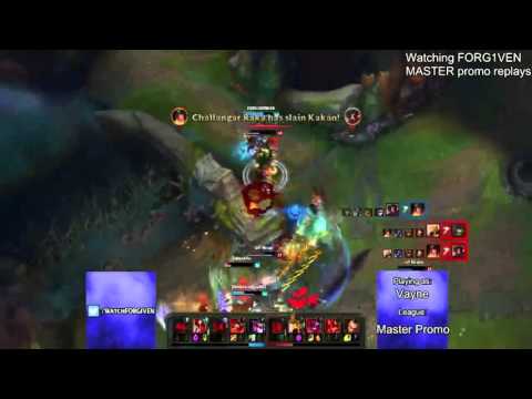 FORG1VEN Epic Vayne Quadra Kill