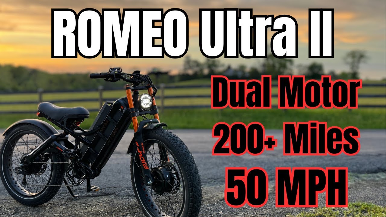 50 MPH Dual Motor E-Bike Has Crazy Range - Eahora Romeo Ultra II