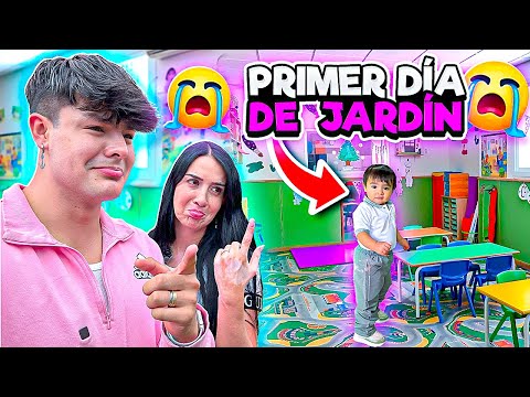 Isabella's first day at kindergarten 🥹😱 Carlos & Adri