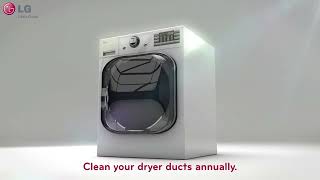LG Dryers Recommended Dryer Maintenance