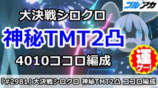 【ブルアカ】(コメント重要) 大決戦シロクロ 神秘TMT2凸 4010ココロ編成 (40,105,842/TORMENT/市街地)【ブルーアーカイブ】